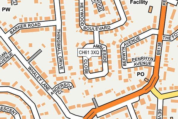 CH61 3XQ map - OS OpenMap – Local (Ordnance Survey)