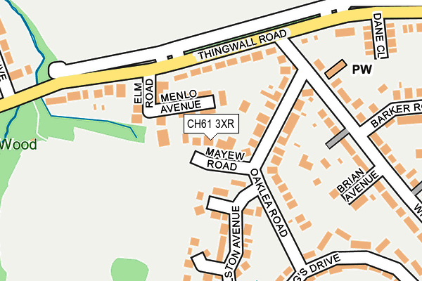 CH61 3XR map - OS OpenMap – Local (Ordnance Survey)