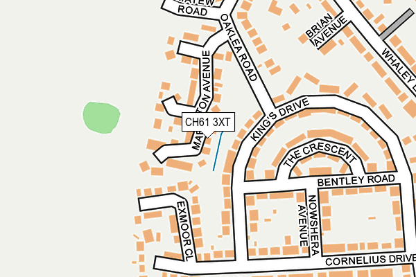 CH61 3XT map - OS OpenMap – Local (Ordnance Survey)