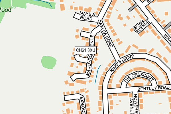 CH61 3XU map - OS OpenMap – Local (Ordnance Survey)