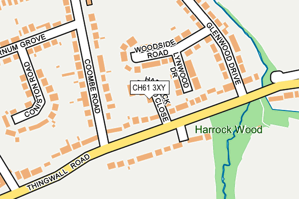 CH61 3XY map - OS OpenMap – Local (Ordnance Survey)