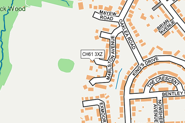 CH61 3XZ map - OS OpenMap – Local (Ordnance Survey)