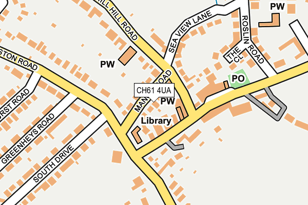 CH61 4UA map - OS OpenMap – Local (Ordnance Survey)