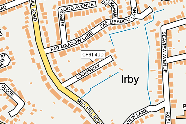 CH61 4UD map - OS OpenMap – Local (Ordnance Survey)