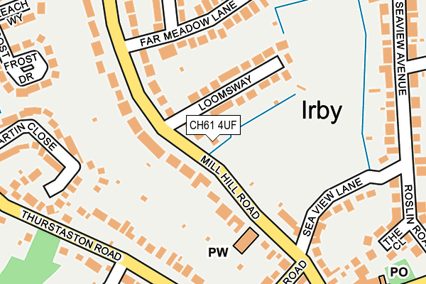 CH61 4UF map - OS OpenMap – Local (Ordnance Survey)