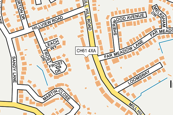 CH61 4XA map - OS OpenMap – Local (Ordnance Survey)
