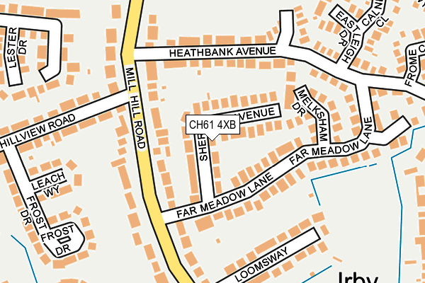 CH61 4XB map - OS OpenMap – Local (Ordnance Survey)