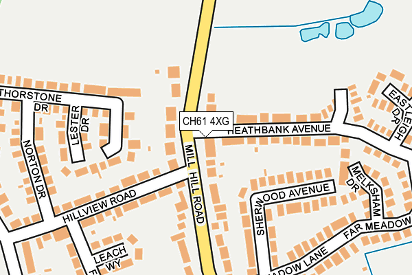 CH61 4XG map - OS OpenMap – Local (Ordnance Survey)