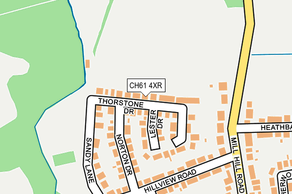 CH61 4XR map - OS OpenMap – Local (Ordnance Survey)