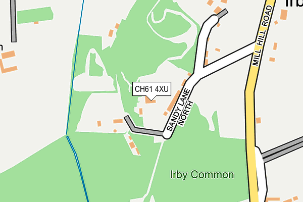 CH61 4XU map - OS OpenMap – Local (Ordnance Survey)