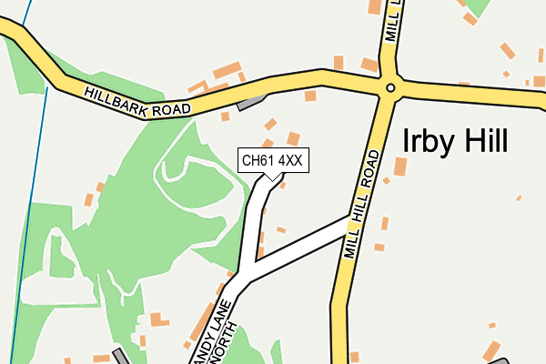 CH61 4XX map - OS OpenMap – Local (Ordnance Survey)