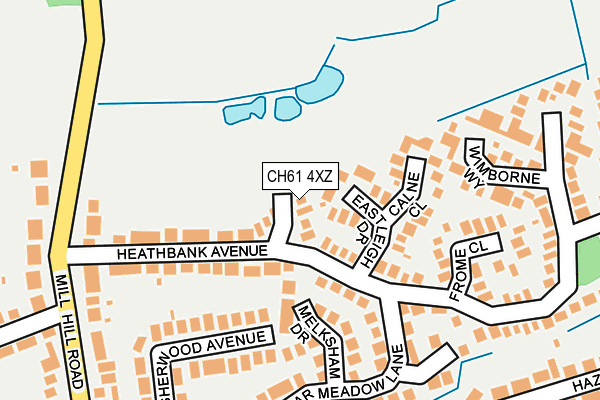 CH61 4XZ map - OS OpenMap – Local (Ordnance Survey)