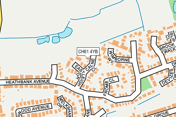 CH61 4YB map - OS OpenMap – Local (Ordnance Survey)
