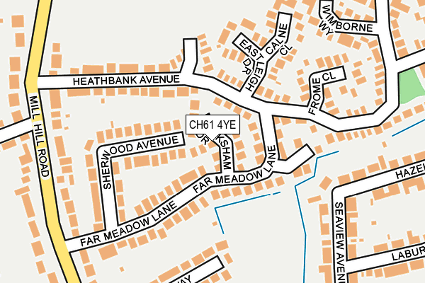 CH61 4YE map - OS OpenMap – Local (Ordnance Survey)