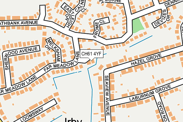 CH61 4YF map - OS OpenMap – Local (Ordnance Survey)