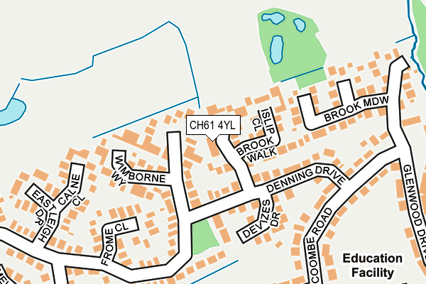 CH61 4YL map - OS OpenMap – Local (Ordnance Survey)