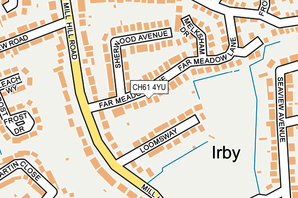 CH61 4YU map - OS OpenMap – Local (Ordnance Survey)