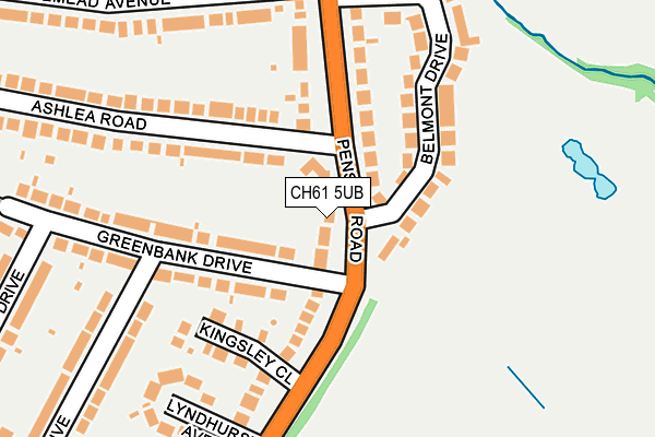 CH61 5UB map - OS OpenMap – Local (Ordnance Survey)