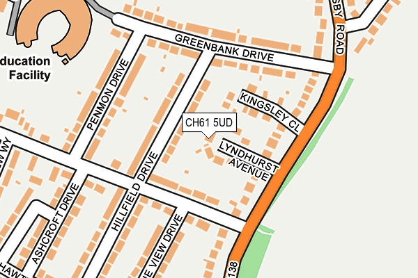 CH61 5UD map - OS OpenMap – Local (Ordnance Survey)