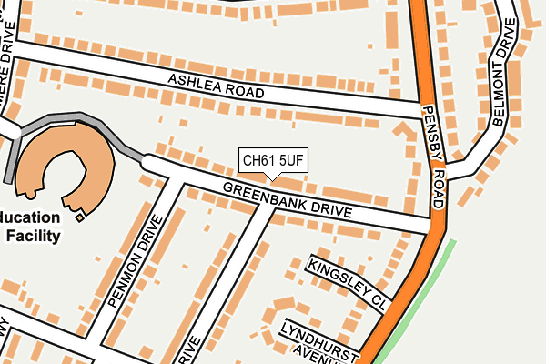 CH61 5UF map - OS OpenMap – Local (Ordnance Survey)