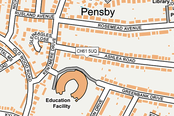 CH61 5UQ map - OS OpenMap – Local (Ordnance Survey)