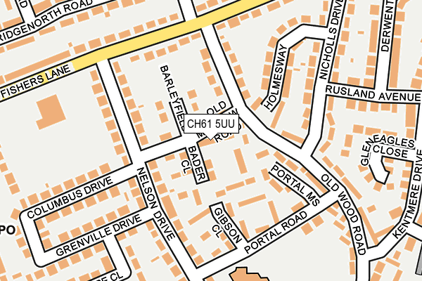CH61 5UU map - OS OpenMap – Local (Ordnance Survey)