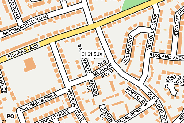 CH61 5UX map - OS OpenMap – Local (Ordnance Survey)