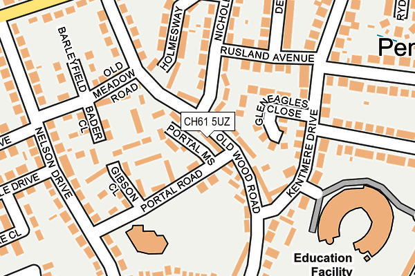 CH61 5UZ map - OS OpenMap – Local (Ordnance Survey)