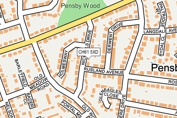 CH61 5XD map - OS OpenMap – Local (Ordnance Survey)