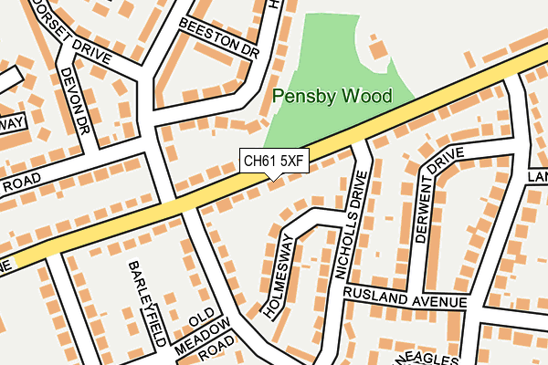 CH61 5XF map - OS OpenMap – Local (Ordnance Survey)