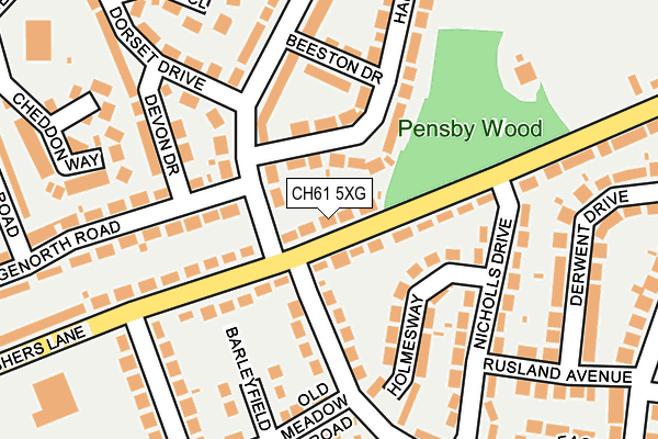 CH61 5XG map - OS OpenMap – Local (Ordnance Survey)