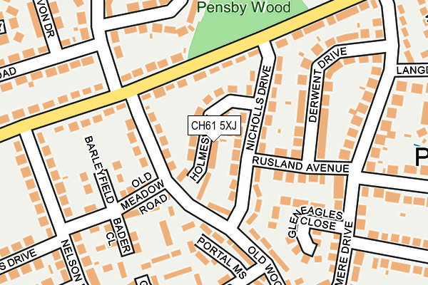 CH61 5XJ map - OS OpenMap – Local (Ordnance Survey)