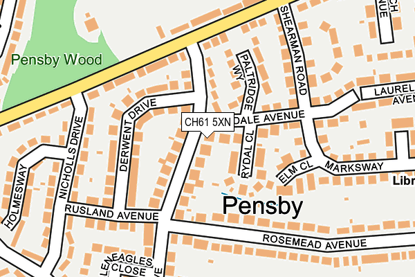 CH61 5XN map - OS OpenMap – Local (Ordnance Survey)