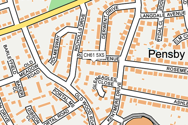 CH61 5XS map - OS OpenMap – Local (Ordnance Survey)