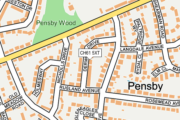 CH61 5XT map - OS OpenMap – Local (Ordnance Survey)