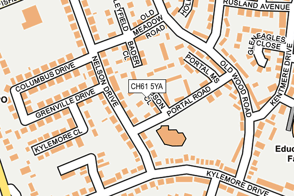 CH61 5YA map - OS OpenMap – Local (Ordnance Survey)