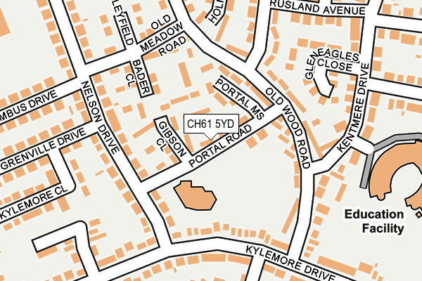 CH61 5YD map - OS OpenMap – Local (Ordnance Survey)