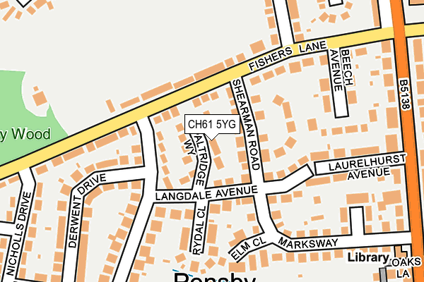 CH61 5YG map - OS OpenMap – Local (Ordnance Survey)