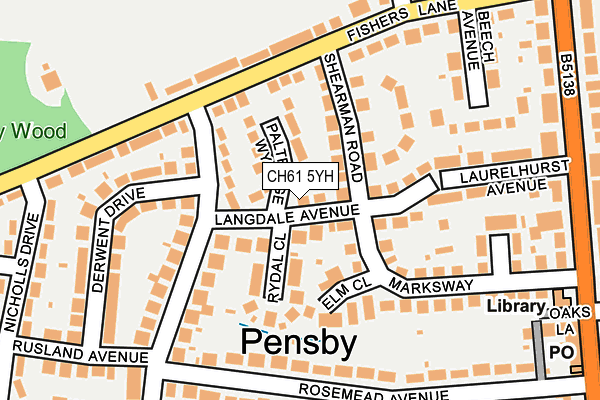 CH61 5YH map - OS OpenMap – Local (Ordnance Survey)