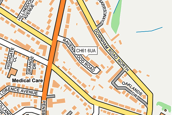 CH61 6UA map - OS OpenMap – Local (Ordnance Survey)