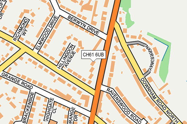 CH61 6UB map - OS OpenMap – Local (Ordnance Survey)