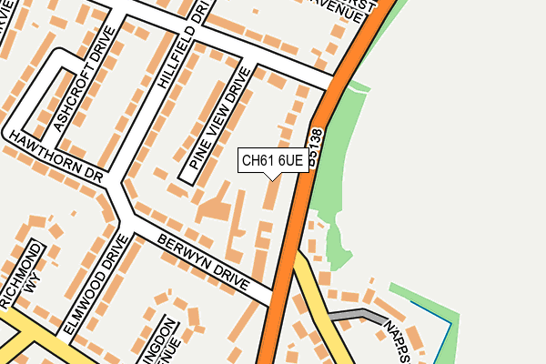 CH61 6UE map - OS OpenMap – Local (Ordnance Survey)