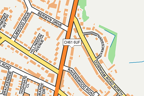CH61 6UF map - OS OpenMap – Local (Ordnance Survey)