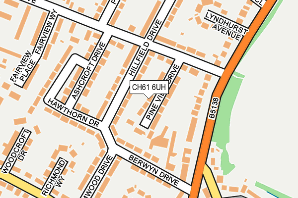 CH61 6UH map - OS OpenMap – Local (Ordnance Survey)