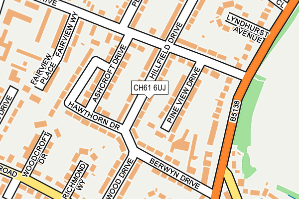 CH61 6UJ map - OS OpenMap – Local (Ordnance Survey)