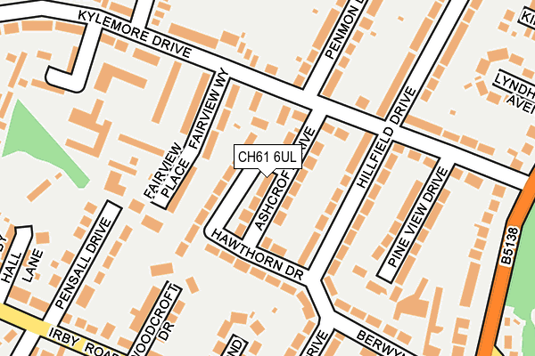 CH61 6UL map - OS OpenMap – Local (Ordnance Survey)