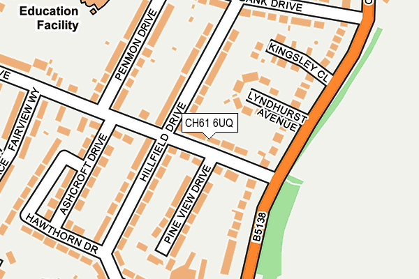 CH61 6UQ map - OS OpenMap – Local (Ordnance Survey)