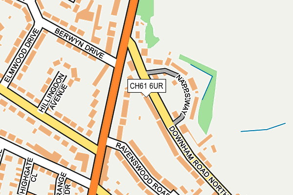 CH61 6UR map - OS OpenMap – Local (Ordnance Survey)