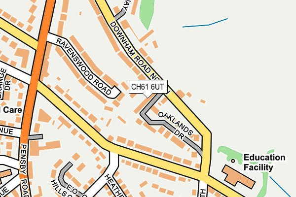 CH61 6UT map - OS OpenMap – Local (Ordnance Survey)