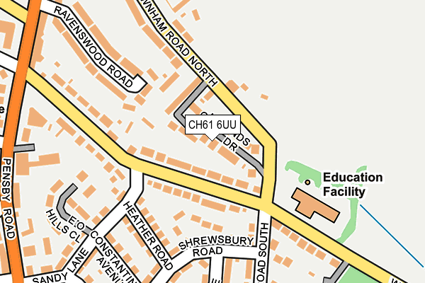 CH61 6UU map - OS OpenMap – Local (Ordnance Survey)